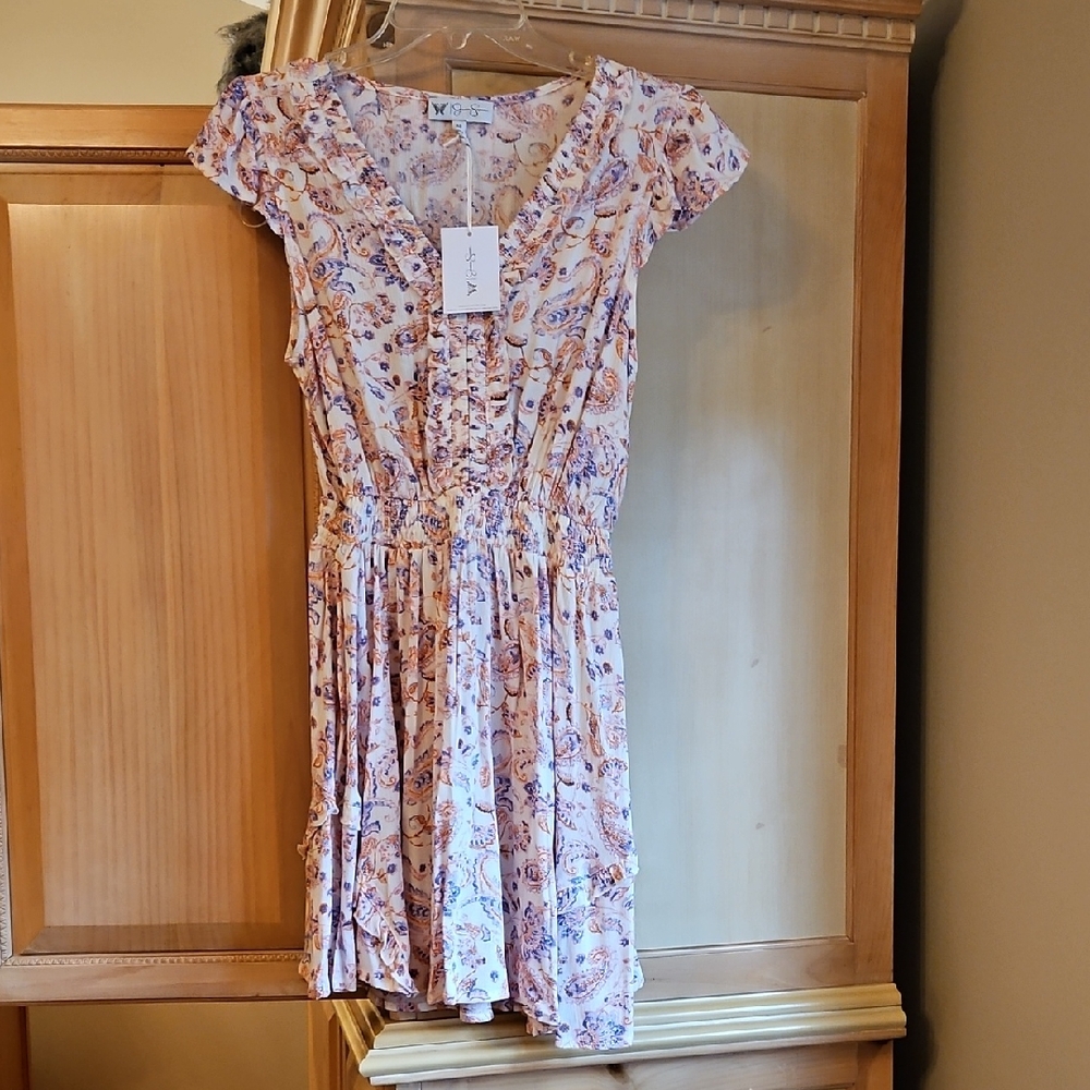 Jessica Simpson Paisley Print Mini Dress
